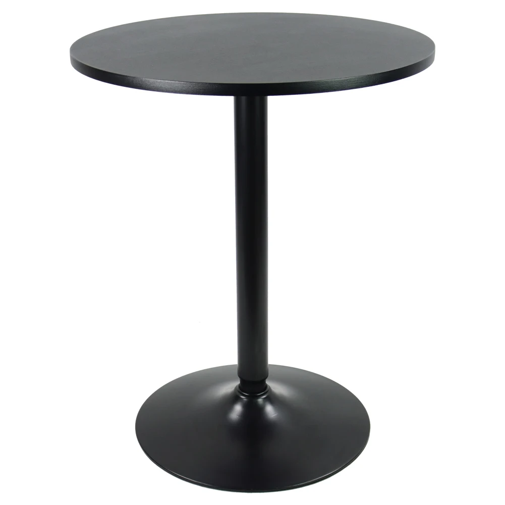 KKTONER Round Bar Table 23.6-Inch Top for Cocktail Bar Pub Dining Bistro (28.7H, Black) 4