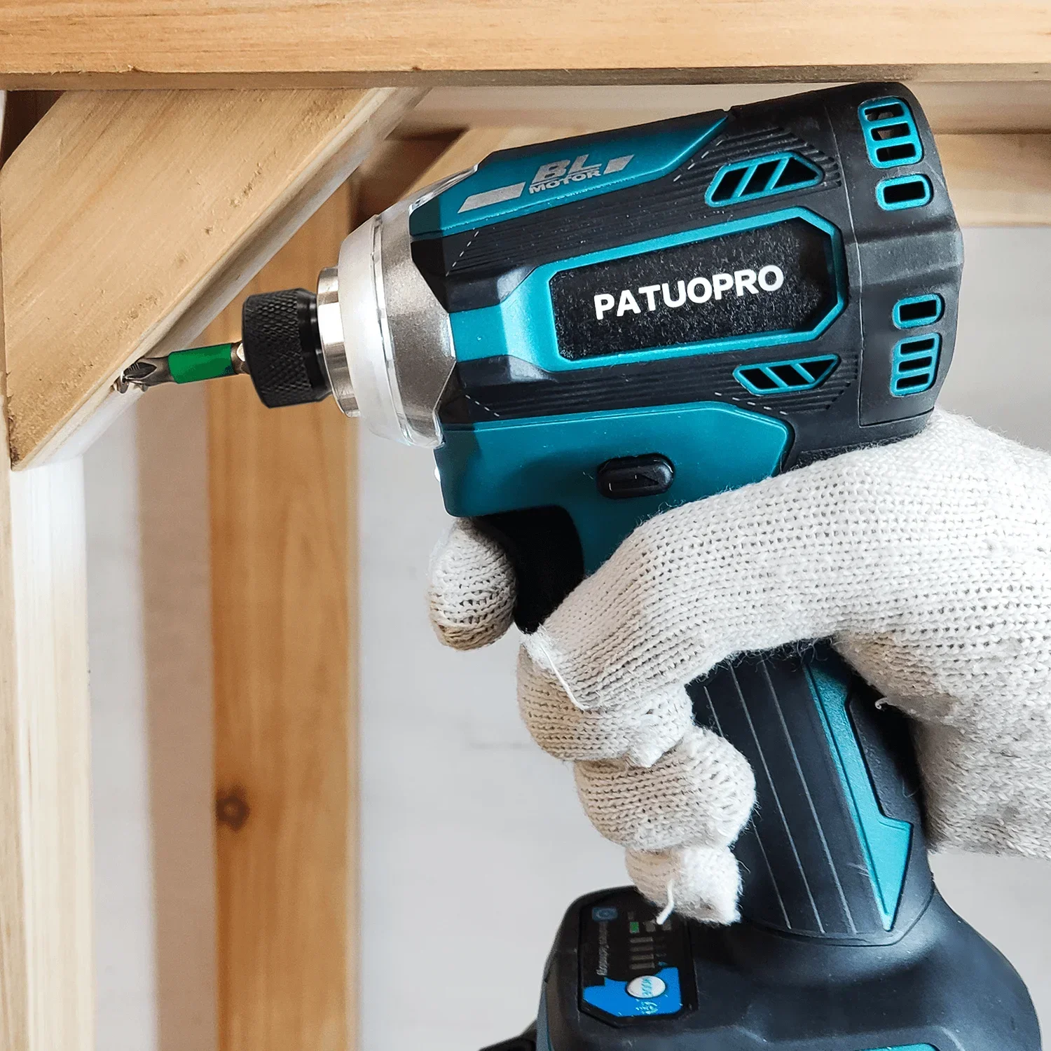 4-Speed Electric Cordless Impact Driver Brushless Rechargeable 1/4-Inch Hex Impact Wrench For Makita 18V Battery(No Battery) 5