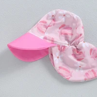 Baby Girl Rash Guard Swimsuit Short Sleeve Scallop Shell Print Bathing Suit Infant Swimwear with Sun Hat 2 Pieces Set 5