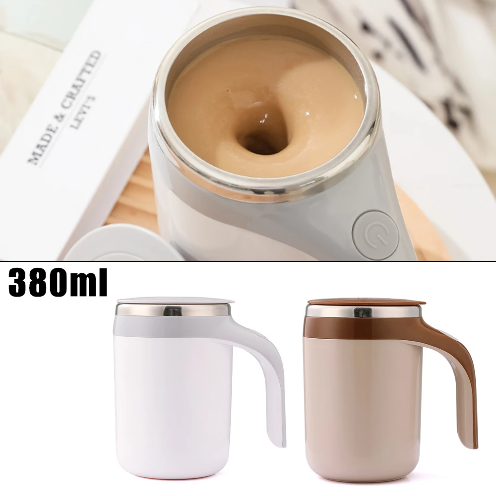 

New Magnetic Rotating Blender Stainless Steel Mark Cup Coffee Milk Mixing Cup Lazy Smart Mixer Auto Stirring Cup Warmer Bottle