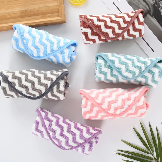 Kitchen Cleaning Striped Coral Velvet Hand Wipes Rag Dish Towels Household  Cleaning Tools Accessories Cleaning Cloths - AliExpress