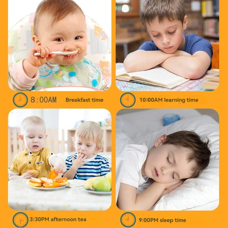 Wooden Clock Model Early Education Toy First Grade Clock Learning AIDS Elementary School Kindergarten Time Awareness Toys