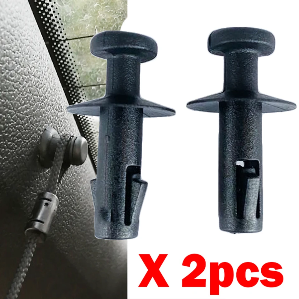 2 Clip Per Mensola Portapacchi Auto | Sostituzione Per Chevrolet Trax, Buick Encore E Mokka 2013-2019 | Materiale Plastica Nero, OE 42472886