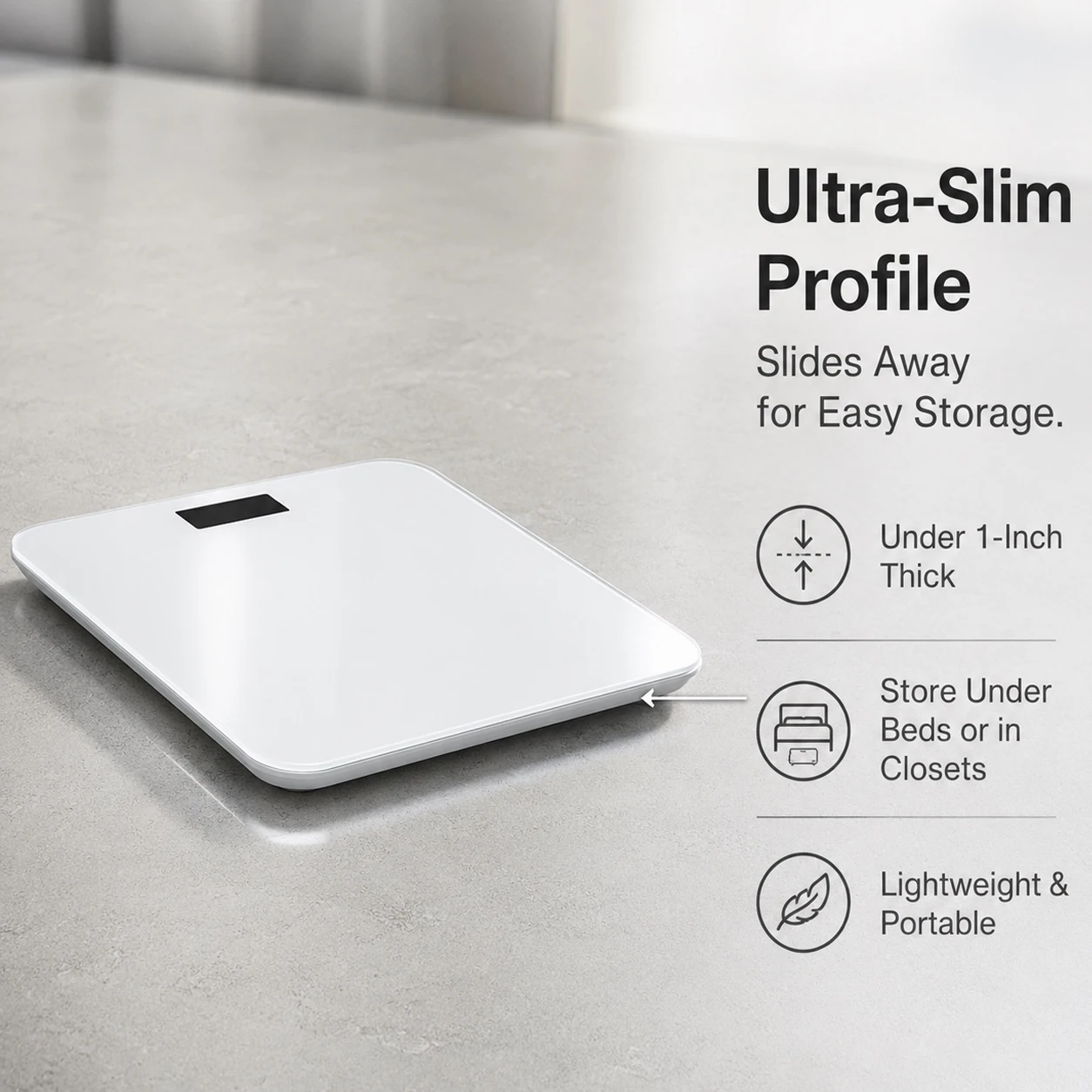 Digital weight scale, high-precision bathroom scale, digital display function, weight scale, bathroom scale, body scale - 6