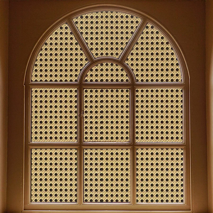 Description Picture 4 of itemRattan Pattern Honeycomb Lattice Self-adhesive Entrance Hall Waterproof Mildew-proof Wallpaper Chinese Style Homestay Decoration