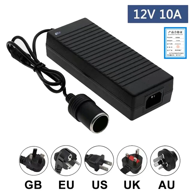 220V to 12V 2A DC Power Converter Car Cigarette Lighter Adapter Charger Transformer Cigar Lighter Plug Socket Electronic Jack