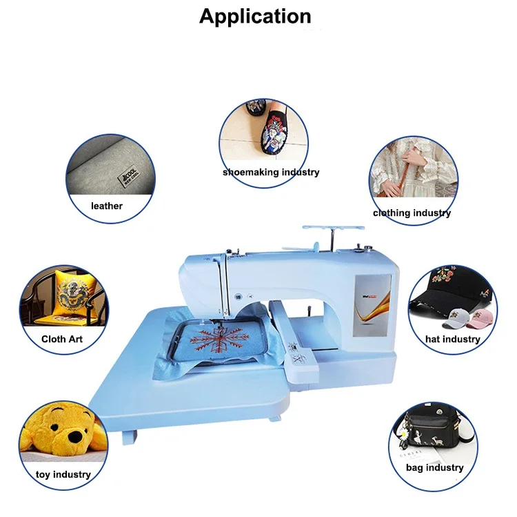 YYHC-Home Use 1 Head Embroidery Machine for Clothing Industry