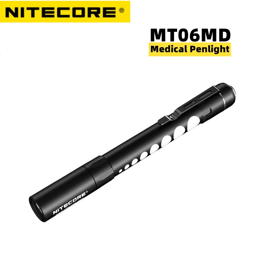 

NITECORE MT06MD LED Flashlight Nichia Lightweight 180 lumens Mini Torch Lantern Portable Medical Inspect Penlight CRI EDC Light