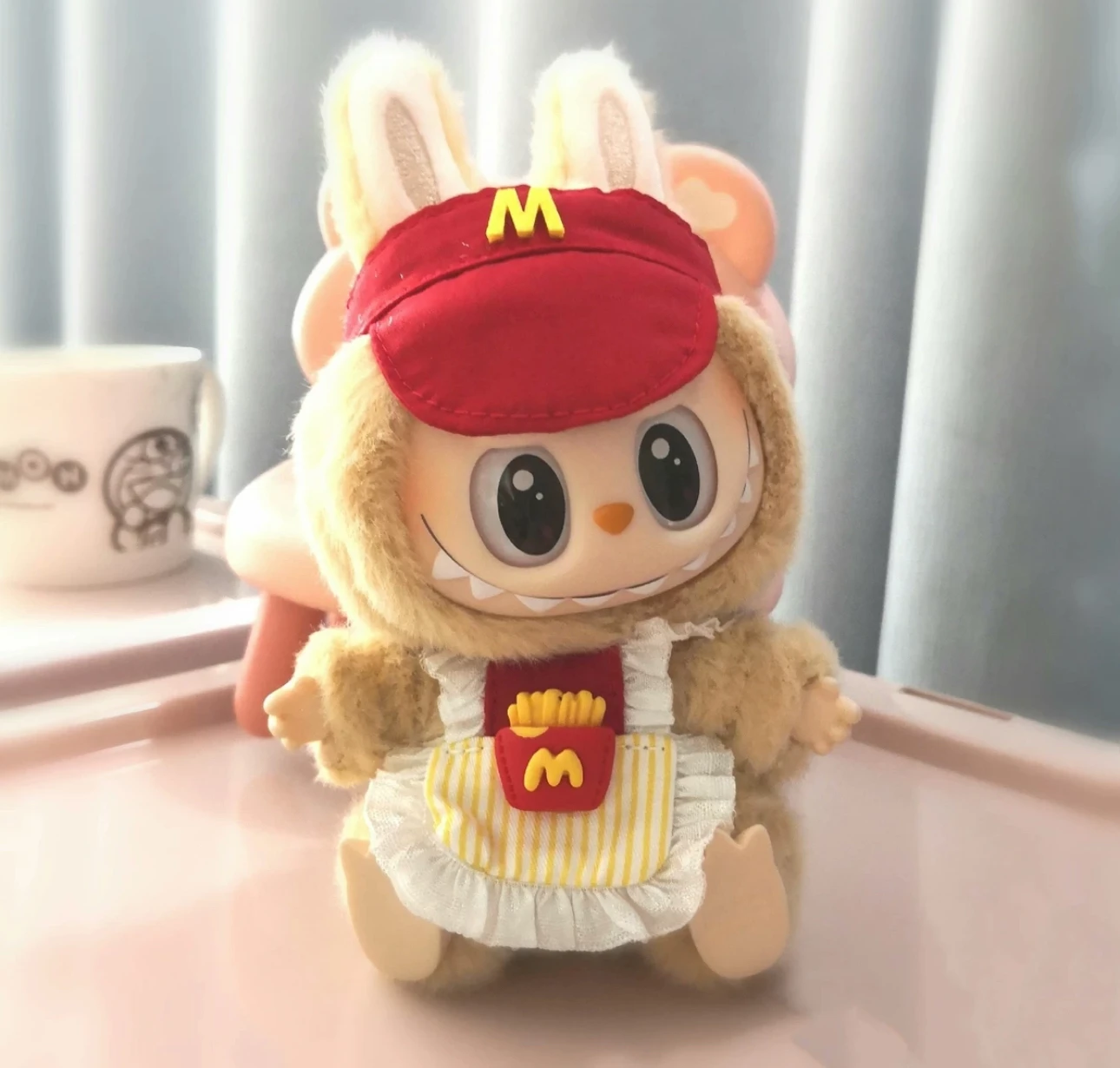 thumbnail image 1 of Hot Original Labubu Monster Have A Seat Series Cute Rabbit Spirit Doll Toy Ornaments Only Clothes Cute Doll Toy Birthday Gift, 1 of 5