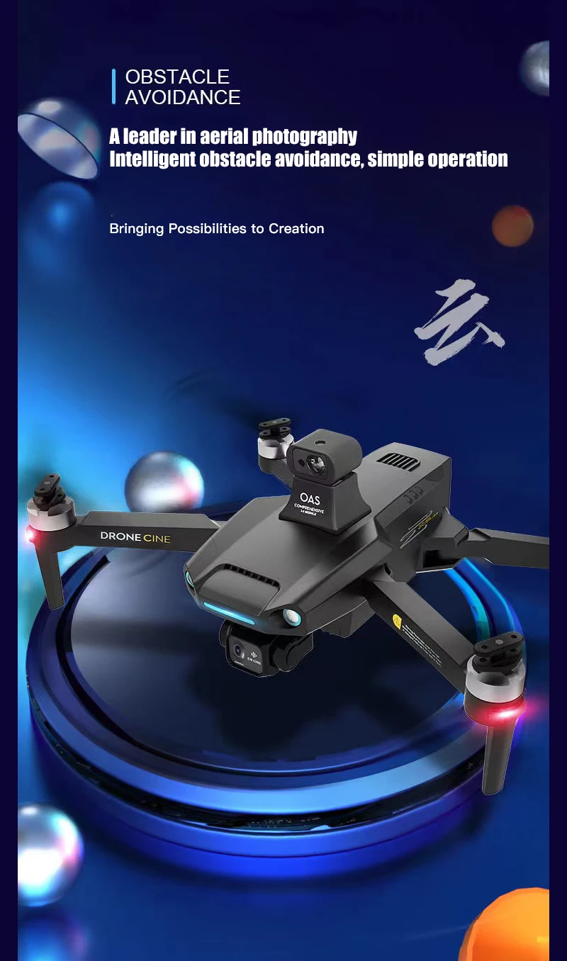 S808 GPS Drone, OAS DRONECINE a leader in aerial photography Intelligent obstacle avoidance, simple operation