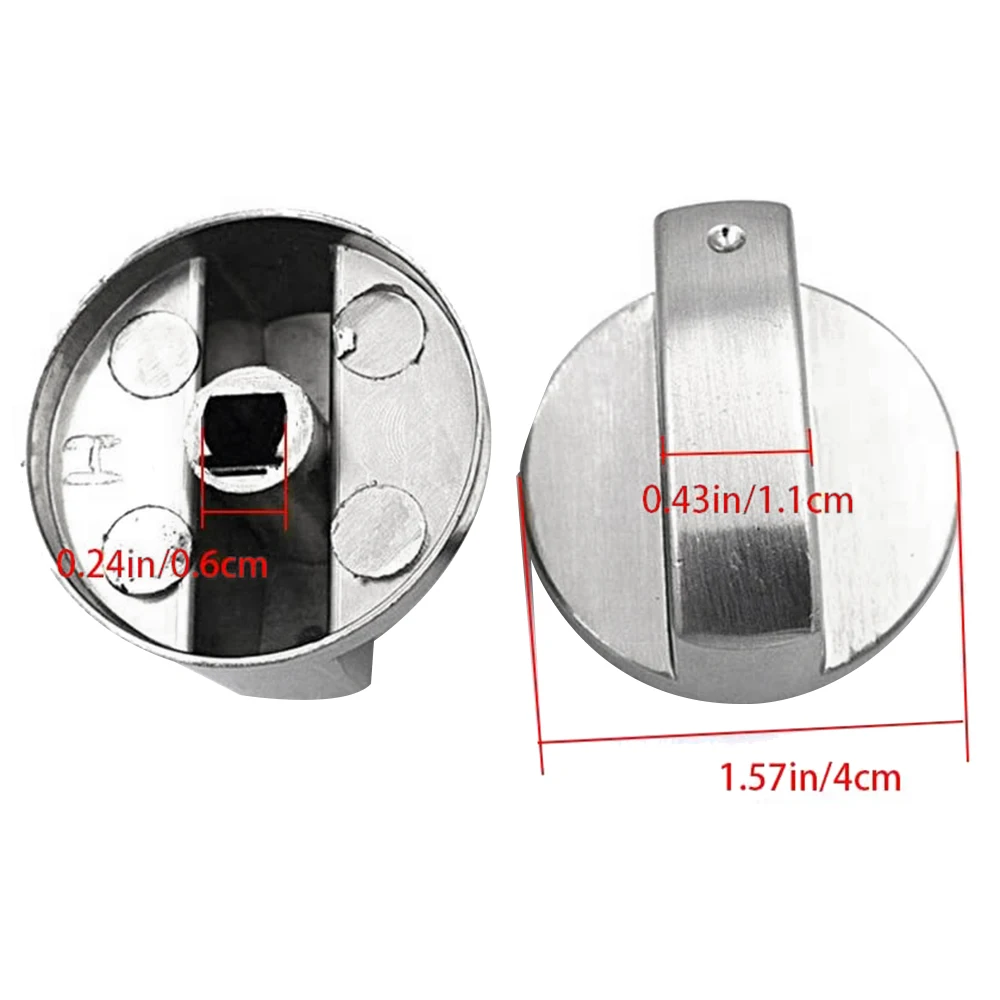 6Pcs Cooker Knobs 6mm Gas Stove Knobs Stove Replacement Metal Knobs Accessories for Kitchen Gas Oven kitchen tools
