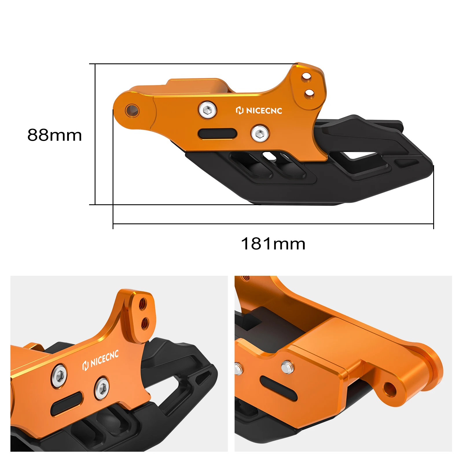 Motorrad-Kettenführungsgleiter für KTM 690 Enduro/SMC R 2008-2024, 790 890 Adventure 19-2023, 250 390 Adventure, Husqvarna Enduro 701 – Detail 9