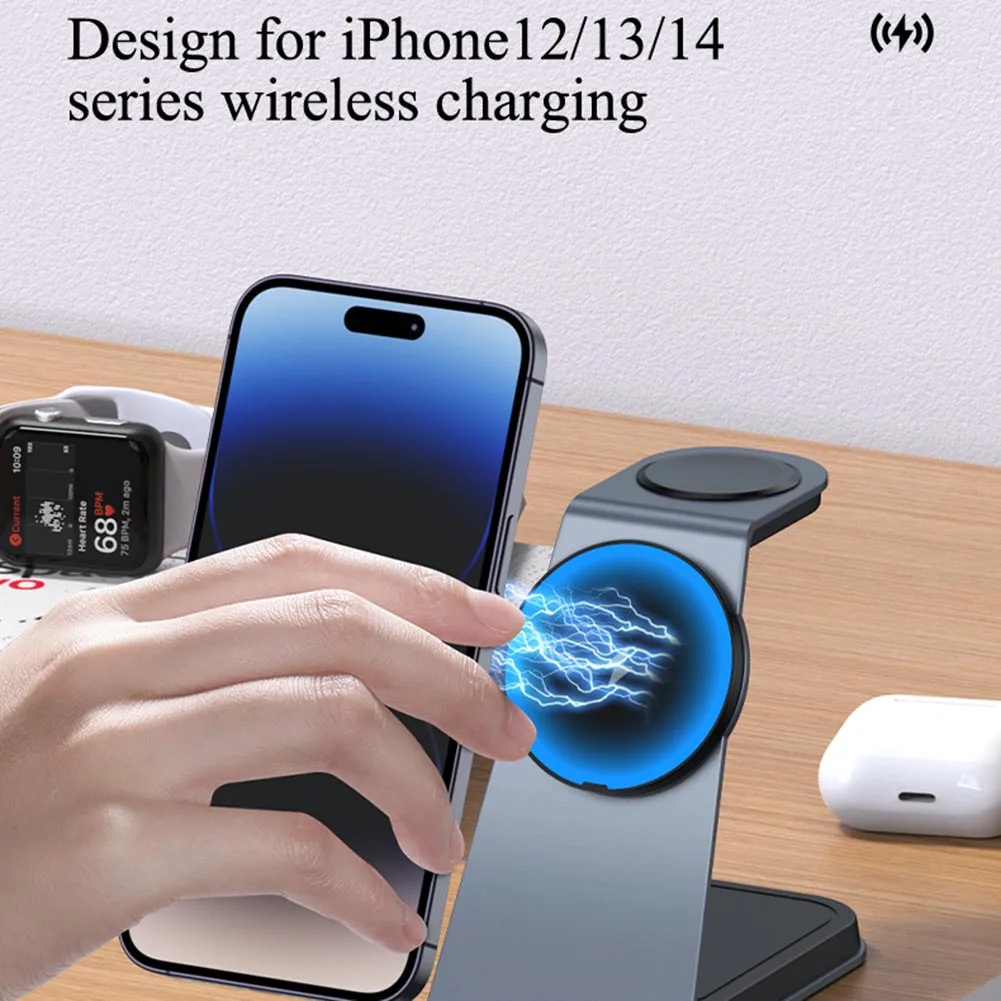 

Universal Magnetic Wireless Charger Strong Induction Charging Stand Station Phone Accessories