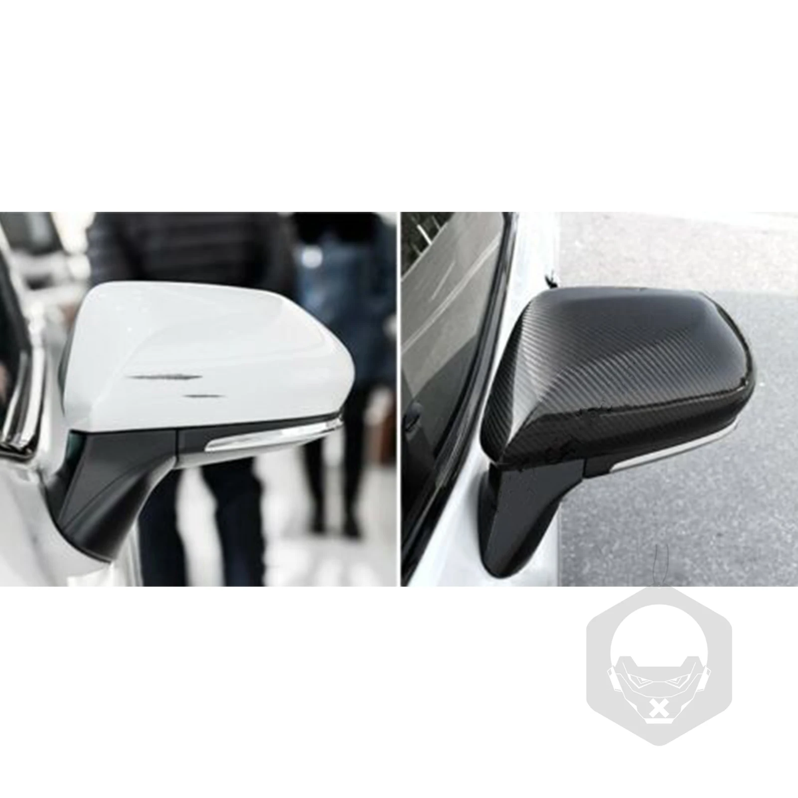 For Toyota Camry 8th Gen 2018+ Car Rearview Mirror Cover Cap Real Carbon Fiber Shell Trim Exterior Protection Accessories