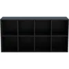 8-Cube Storage Shelf Bookcase - Modern TV Stand Up To 55 Inchs for Home and Office, Wooden 4-Tier Floor Standing Open Bookshelf 5