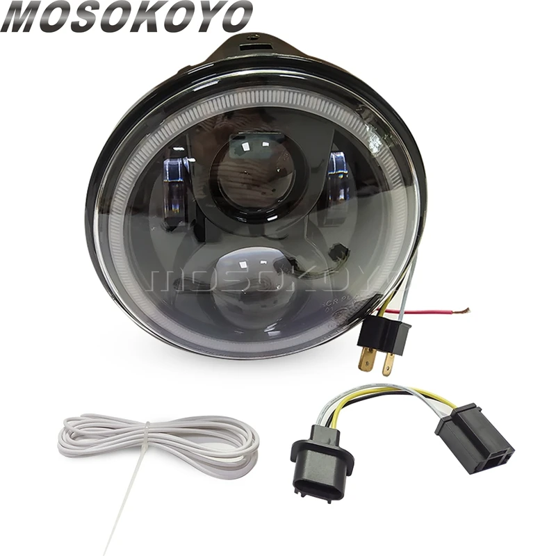 Headlight 2xオートバイLED Kawasaki Vulcan 2000 1600 1500 800 500のドライビング