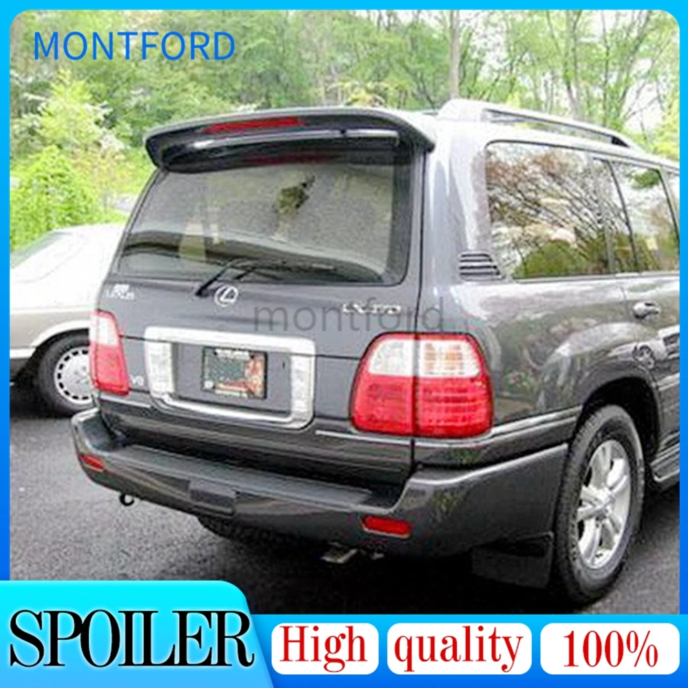 

MONTFORD For Lexus LX470 Spoiler 2004 2005 2006 2007 2008 ABS Plastic Unpainted Primer Color Rear Trunk Boot Lip Wing Spoiler