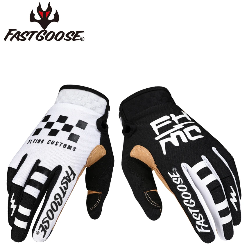 

FASTGOOSE New Cycling Gloves Outdoor Protect MTB Bike Washable Breathable Polyester Spandex Full Finger Racing Bicycle Gloves K
