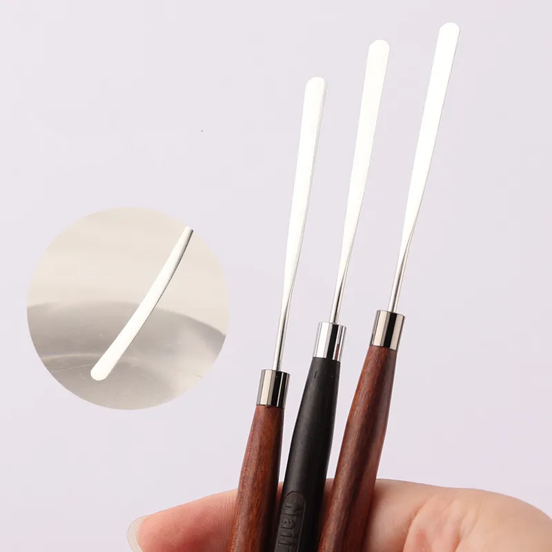 1Pc 네일 아트 브러쉬 주걱 폴리 네일 젤 펜 매니큐어 팁 확장 아크릴 빌더 액세서리 막대 도구