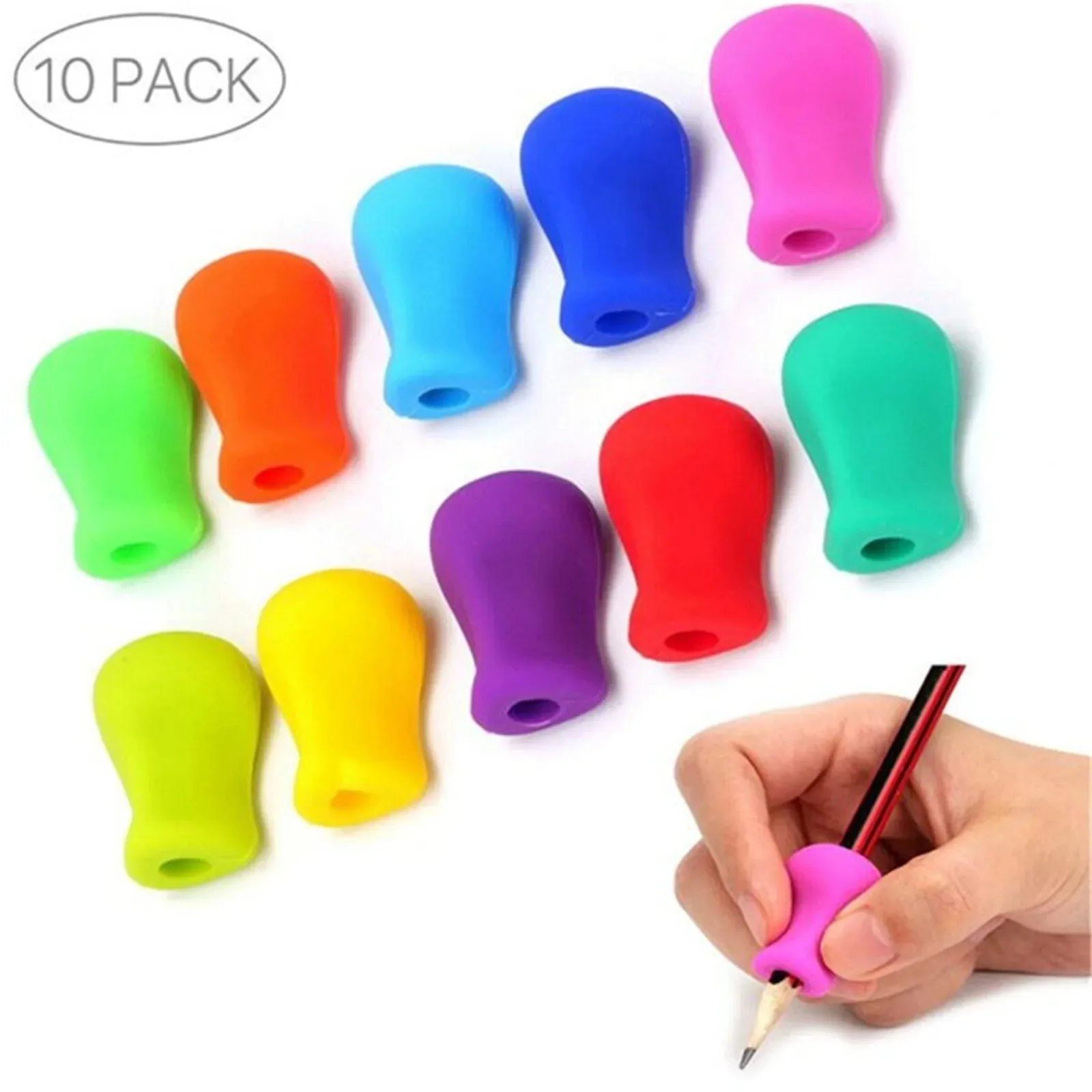 5-10pcs Writing Corrector Finger Posture Correction Tool Trainer Children's Pen Writing Assistant Grip Suit Student Stationery 2