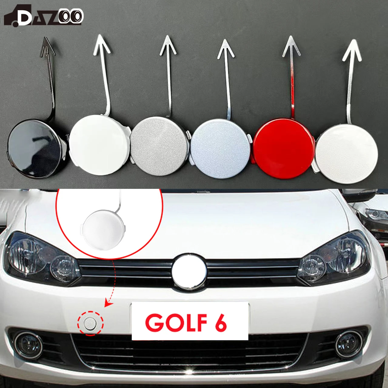 フォルクスワーゲン ルポgti 牽引フックカバーVW ルポGTI LUPOGTi