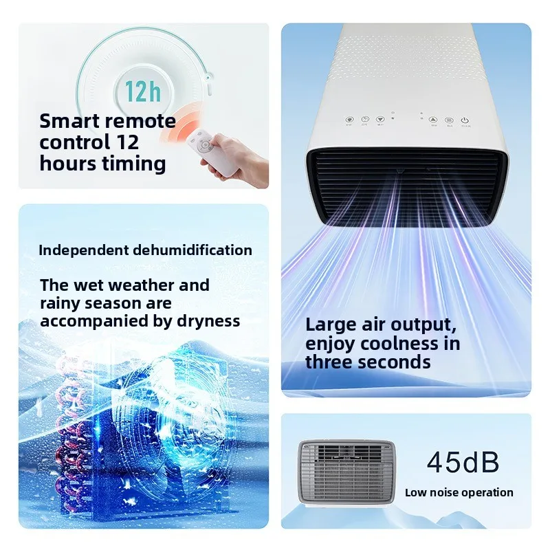 Portable Mini Car Air Conditioning Suitable for Room Mobile Small Conditioning Mosquito Net No External Machine Refrigeration