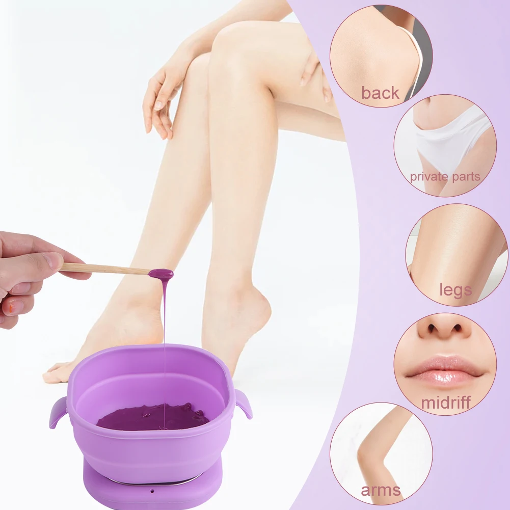 Silicone Wax Warmer Electric Hot Wax Warmer Machine 100W Hair Removal Wax Machine Wax-melt Machine for Hair Removal 6