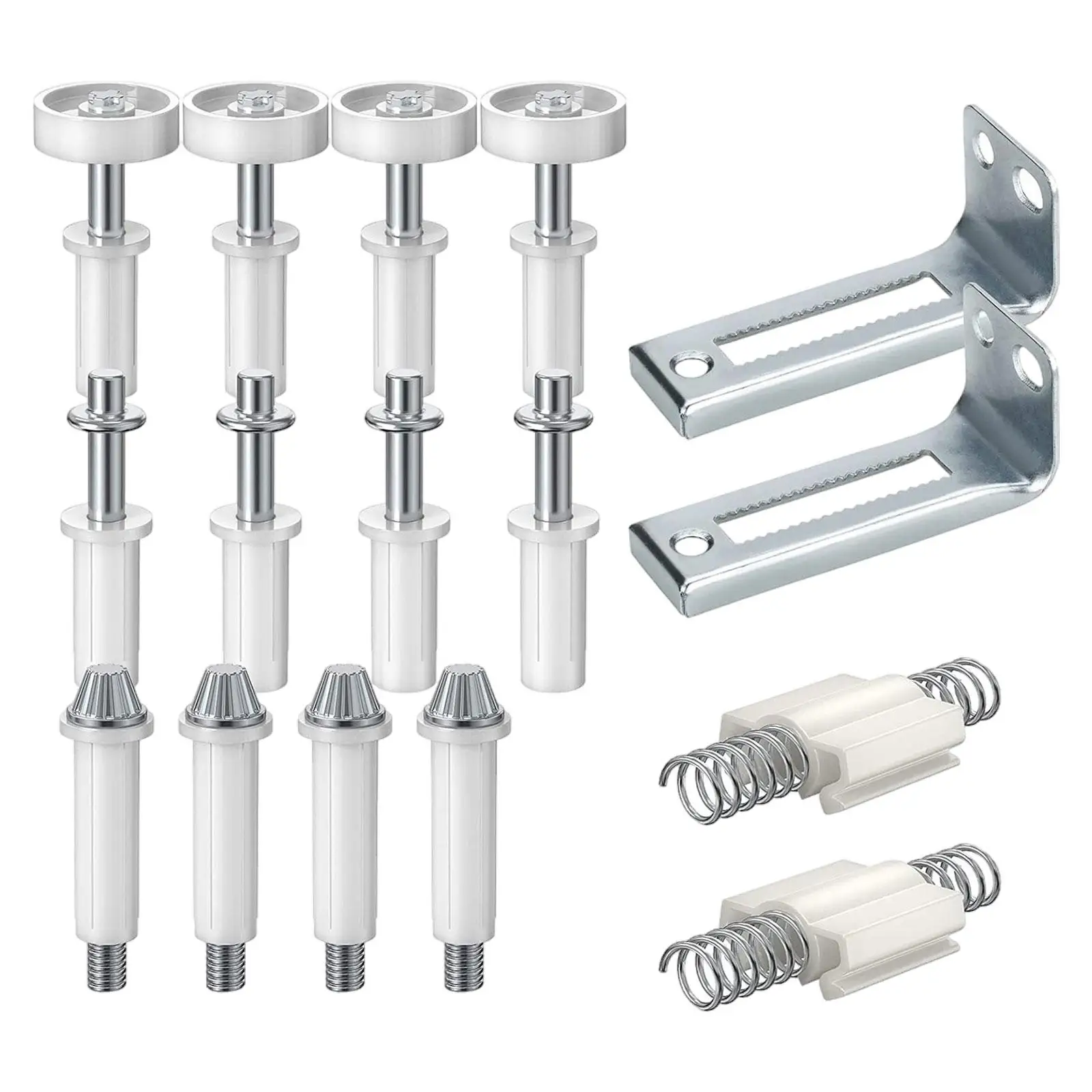 16Pcs Bifold Door Hardware Kit Bifold Door Bottom Pivot Metal Pivot Pin Closet