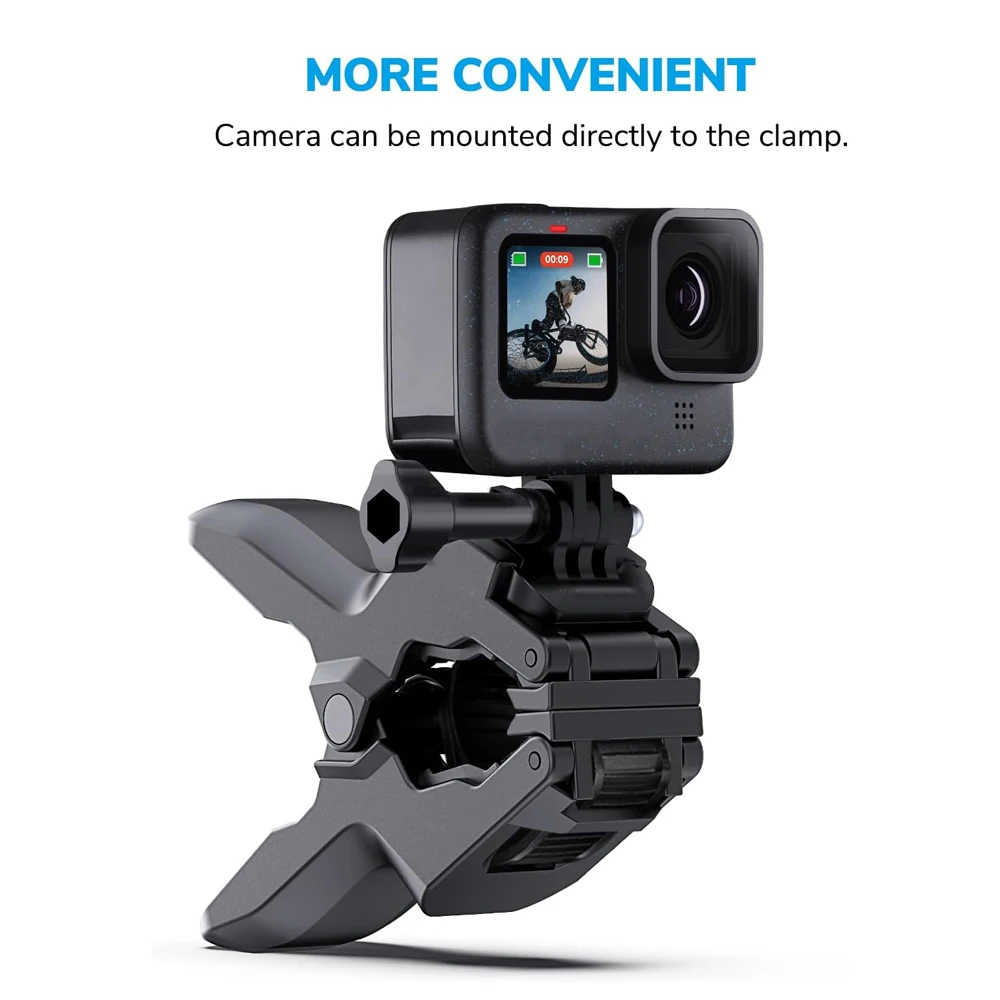 Jaws Flex Clamp Mount Adjustable Gooseneck Mount for GoPro Hero 12 11 10 9 8 7 6 5 4 Session Insta 360 DJI Osmo Action Cameras BEST SELLERS