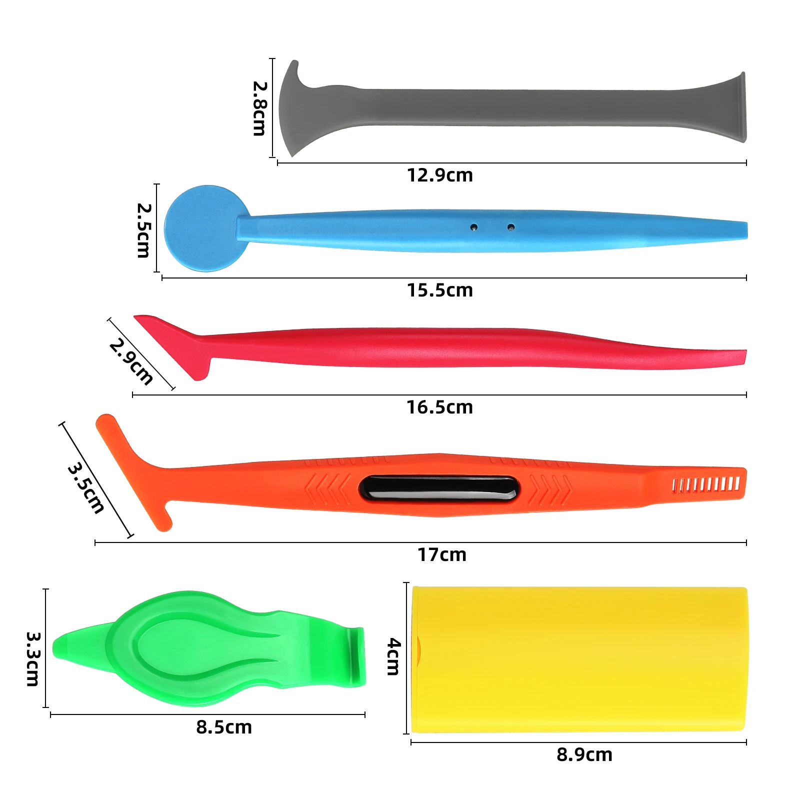 Vinyl Wrapping Car Magnetic Edge Stick Squeegee Scraper Set Plastic Car Carbon Sticker Wrapping Window Tint Tool Kit Wrapper
