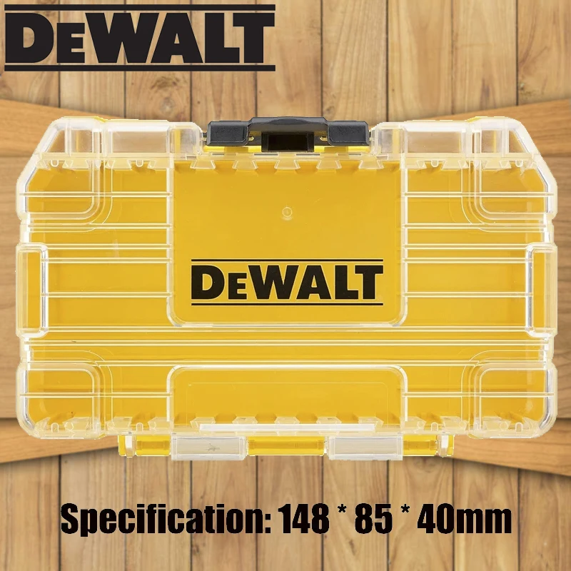 Tool Storage Box DEWALT Original Medium Tough Case TSTAK Yellow Shell 148*85*40MM Mini tool Accessory Storage Box