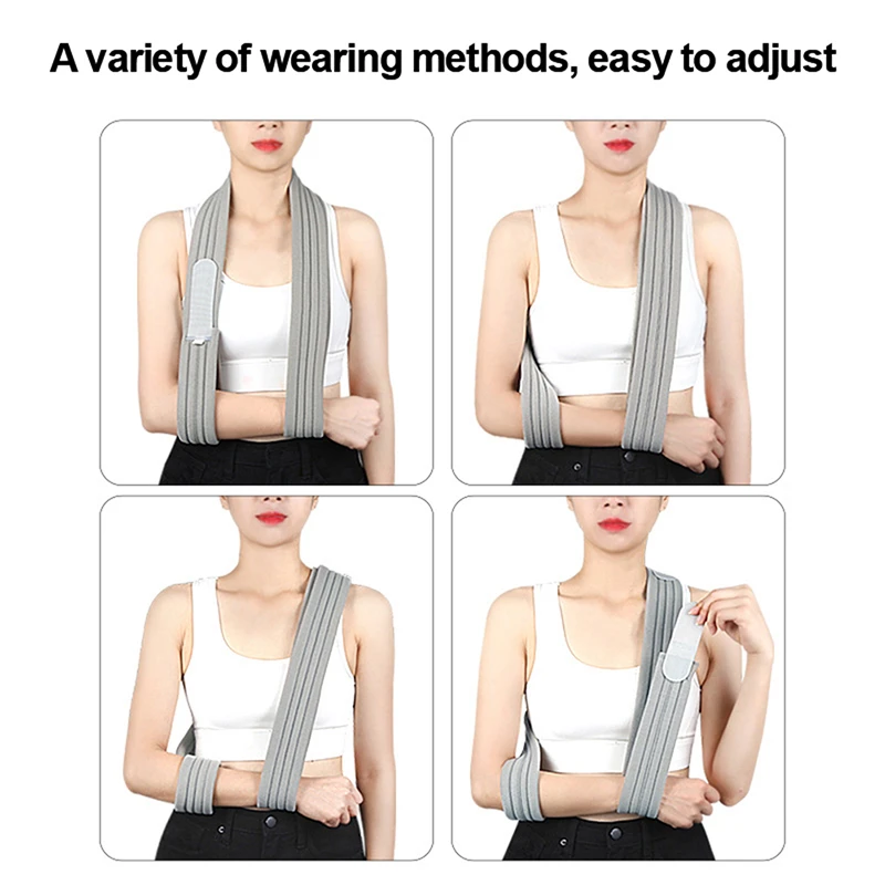 

1PC Adjustable Arm Sling Fracture Recovery Forearm Breathable Fixation Sling Shoulder Support Braces Supports For Patient