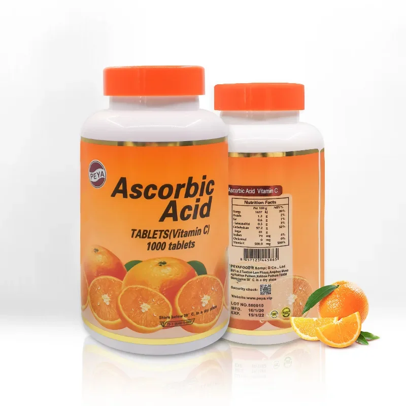 

1,000 VC tablets supplemented with vitamin C, orange flavor and healthy nutrition are suitable for VC deficiency