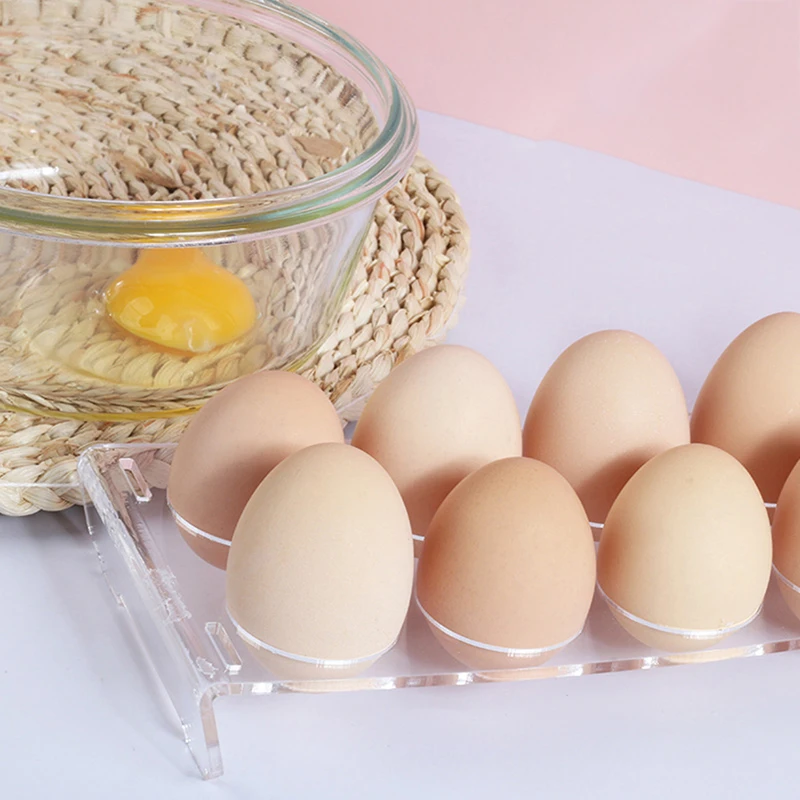 Egg Storage Box Egg Tray Containers Kitchen Refrigerator Organizer Storage Rack Eggs Dispenser Fresh Preservation 6/10 Grids