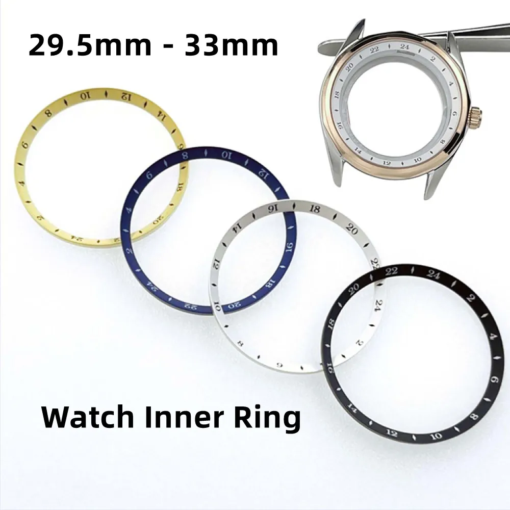 

Mechanical Watch Accessories Watch Case Inserts Scale Ring Inner Shadow Circle, 29.5mm 33mm Copper Chapter Ring Watch Tools
