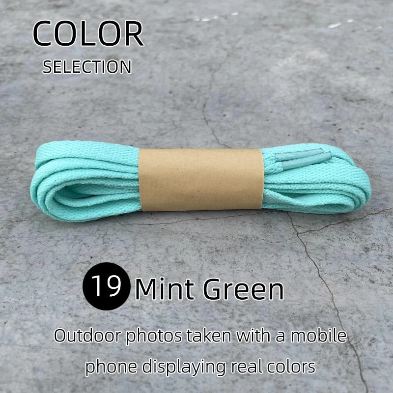 Vibrant HiberniFlat Wide Shoelaces - 25 Color Options