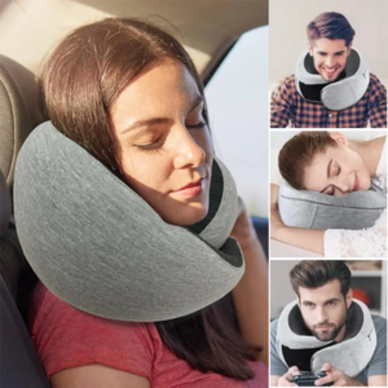 

Travel No Deformation Sleep Aid Aircraft Pillow Memory Foam Nap Neck Pillow Cushion Durable U Shaped Travel Neck