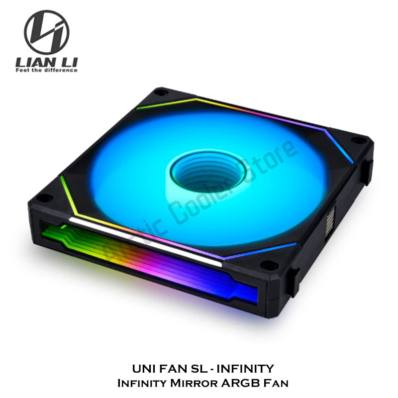 Sl-infinity Lian Li-fan sl Infinity 140 Ventilador com Daisy Chain Argb Sistema L-connect 3.0 Preto e Branco 14cm - Imagem 3