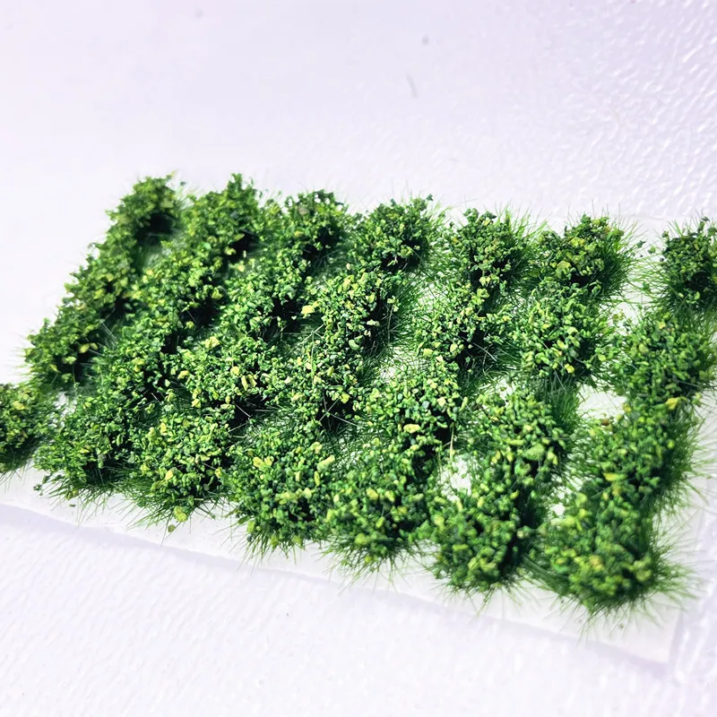 장면 관목 잔디 클러스터 잔디 모델 군사 정적 장면 마이크로 조경 건축 모래 테이블 DIY 수제 재료