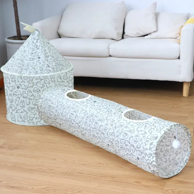Cat Tunnel Cat Nest Combination Set Tent Roll Dragon Four Seasons Universal Foldable Channel Splicing Pet Self Entertainment Toy Cat Tunnel Cat Nest Combination Set Tent Roll Dragon Four Seasons Universal Foldable Channel Splicing Pet Self Entertainment Toy