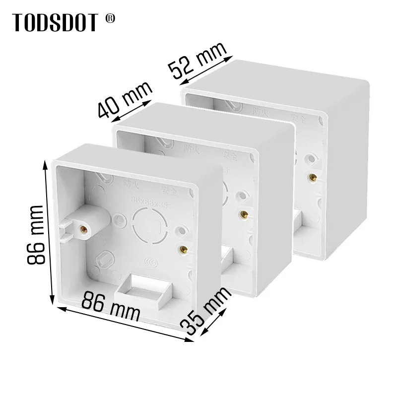 White354052mmSwitchInstallationBoxWallSurfaceJunctionOutfit