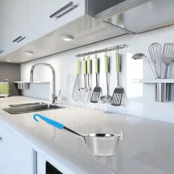 Multi-Functional Stainless Steel Water Ladle with Ergonomic Hook Handle Portable Kitchen Garden Camping Scoop for Watering 1