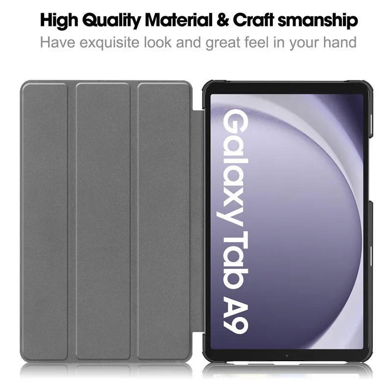 Capa magnética de couro Stand Tablet, capa
