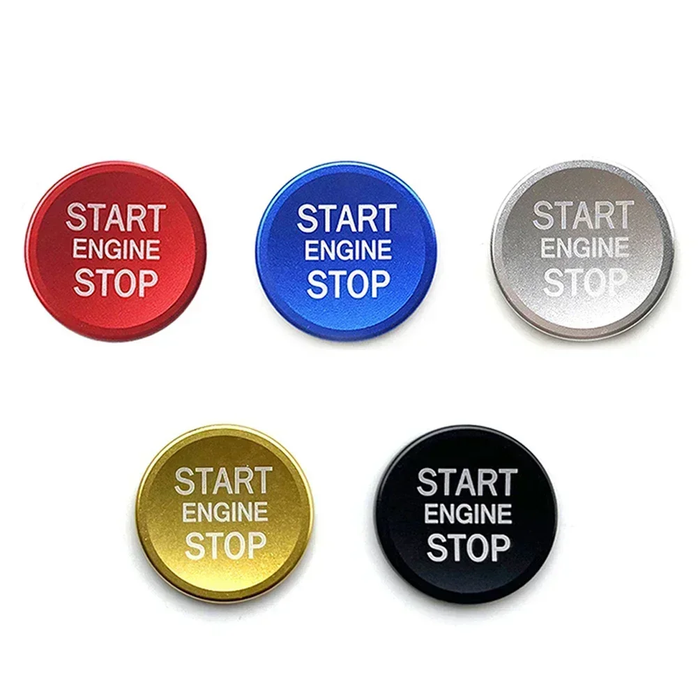 Car Ignition Key Ring Cover Audi A4 A6 A5 Q5 Q7 Engine Start Stop Sticker Decorative Switch Button Trim Accessories