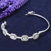 Missvikki Summer Trendy Statement Bangles For Women Wedding Luxury Stackable Full Cubic Zircon Crystal CZ Dubai Bracelets 5