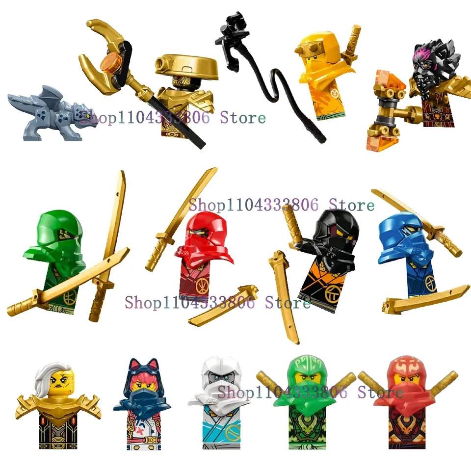 Anime Cartoon TV Ninja Soria Zane Jay Lloyd Garmadon Kai Cole Dolls Model Toy S17 Building Blocks Kids Assembling Toys
