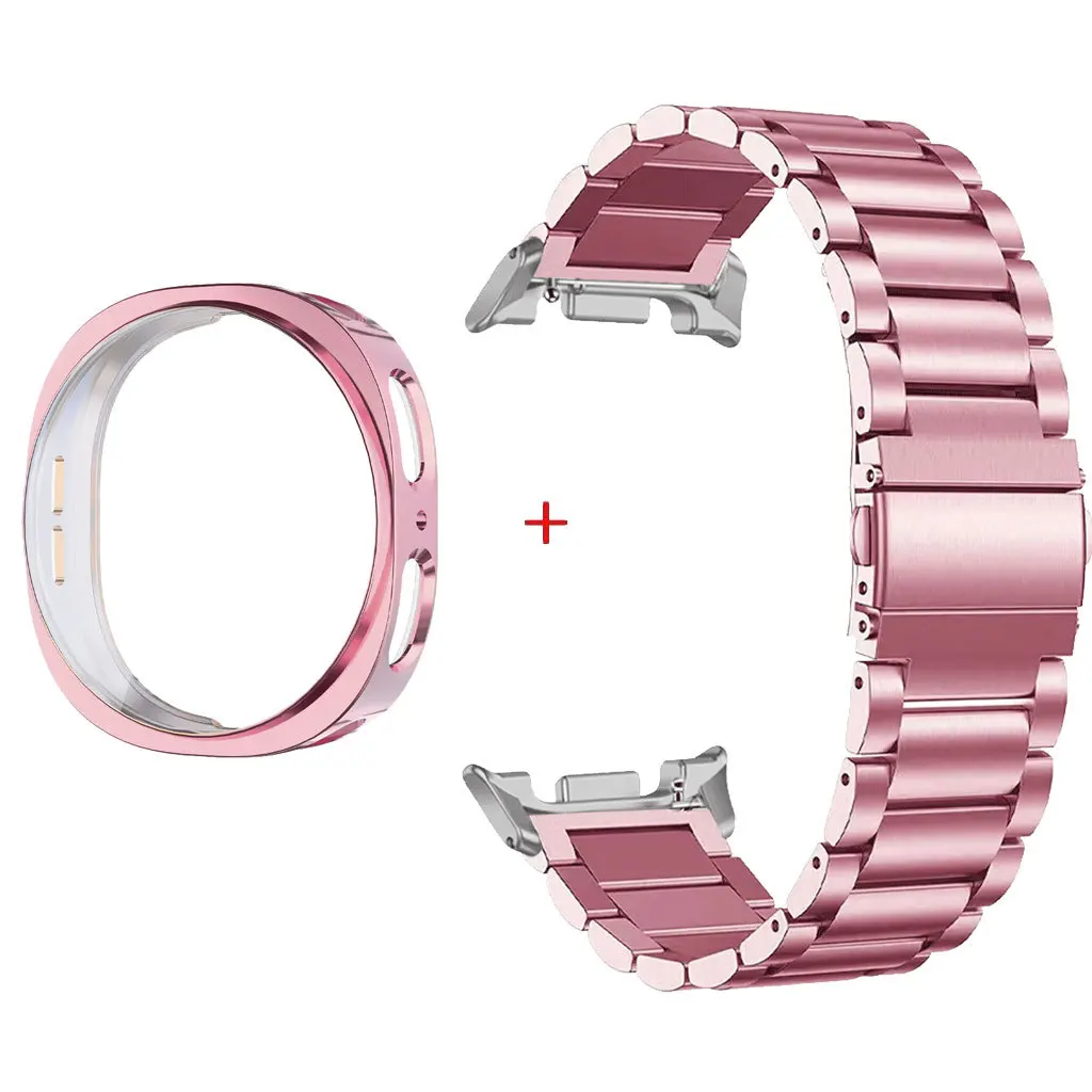 Luxury Stainless Steel Metal Strap with Full Coverage Case - Premium Bracelet Accessory