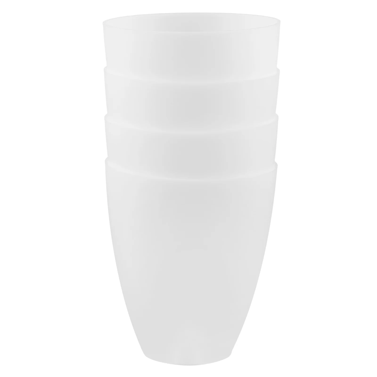 

White Plastic Lampshade Replacement for Floor, Chandelier, Pendant, Ceiling Fan and Bedroom Lights (4 Pack)