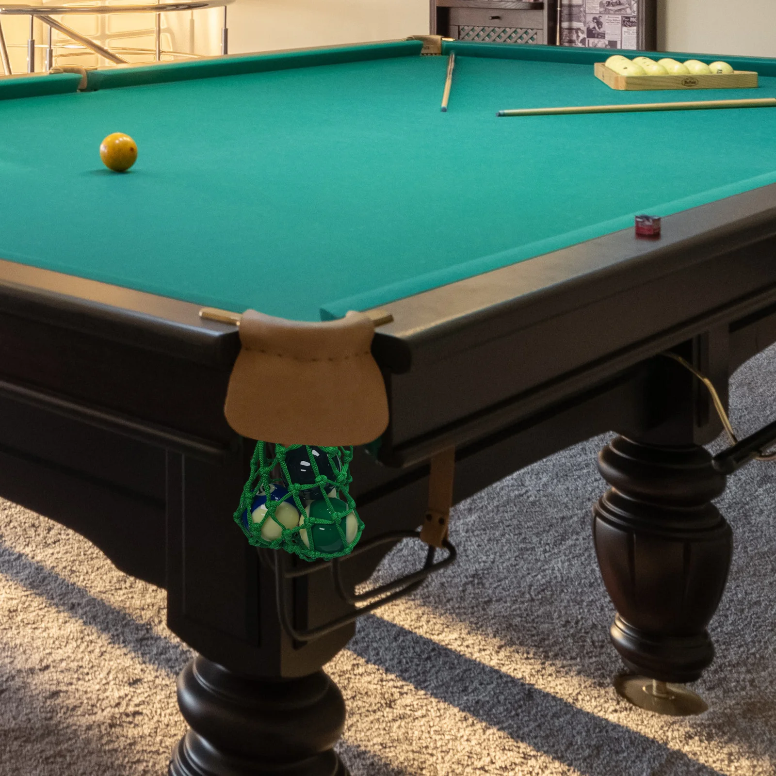 Durable Cotton Billiards Net Bag Replacement Pool Table Pockets Accessories Snooker Balls Storage Holder Professional Pool 6 Pcs