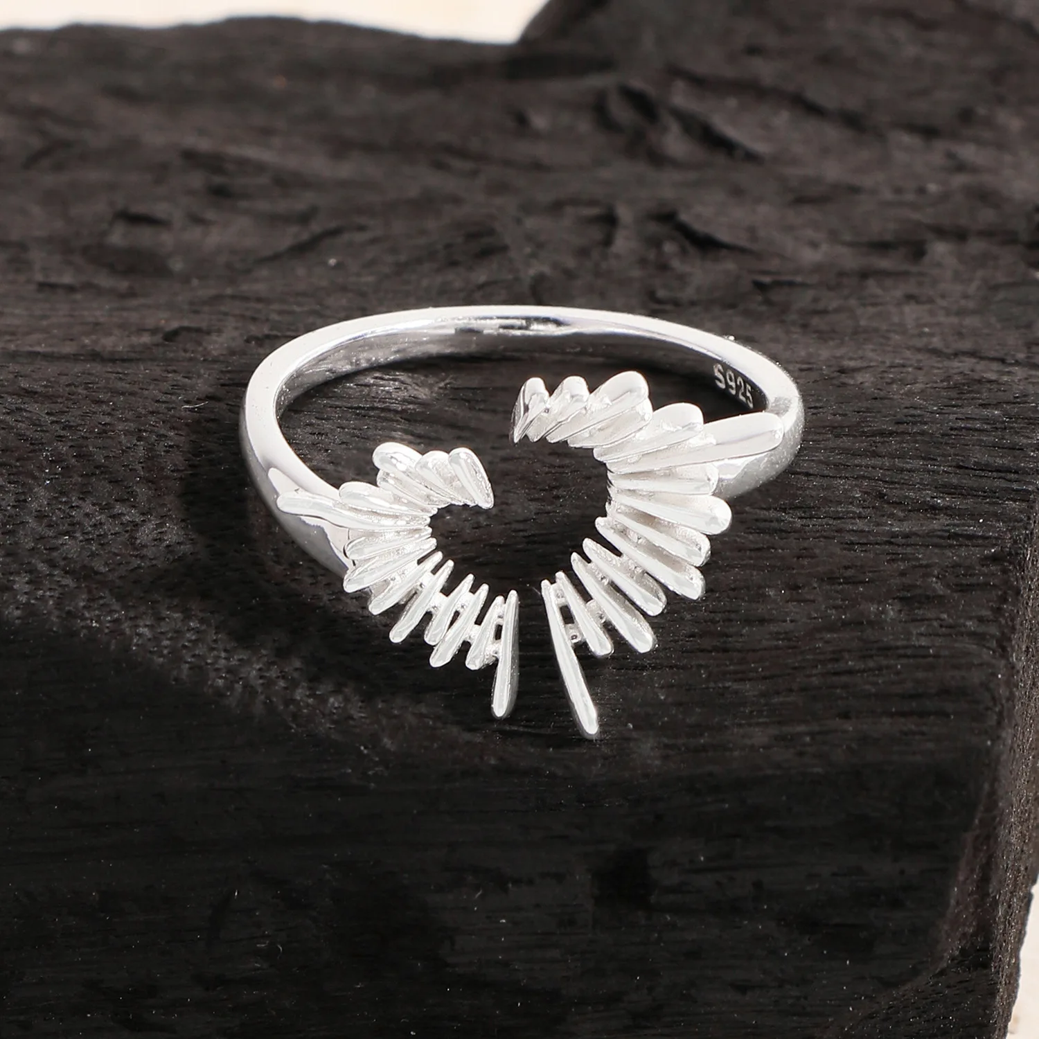 [韓国人気ジュエリー] nff Silver 925 Heart Logo Ring silver925] heart logo ring - nff